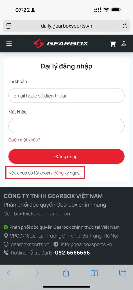 Ảnh  2 - Hướng dẫn đăng ký đại lý Gearbox Việt Nam